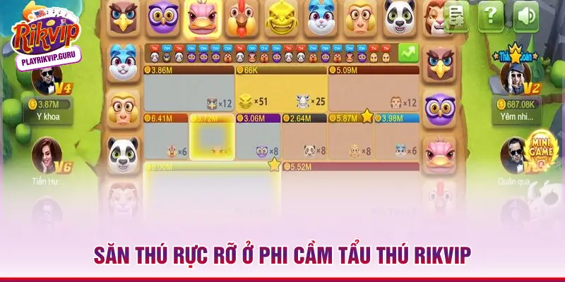 Săn thú rực rỡ ở Phi cầm tẩu thú RIKVIP